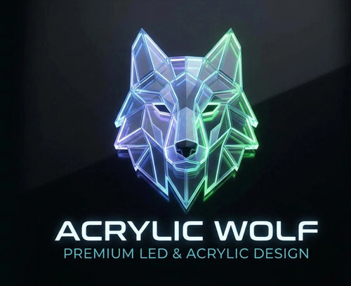 Acrylic Wolf Design 